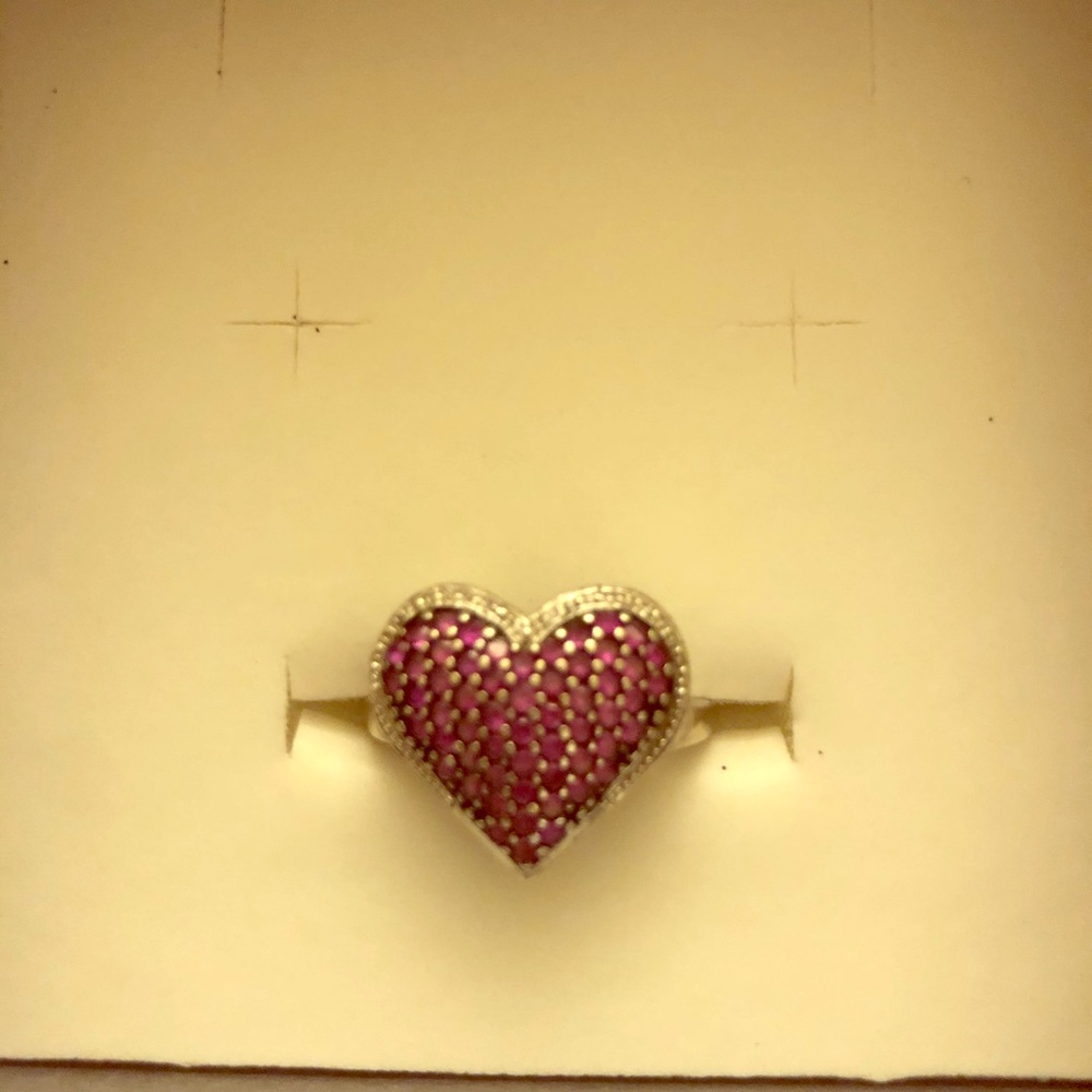 SOLD‼️ SS925* Sterling Silver Heart Ring